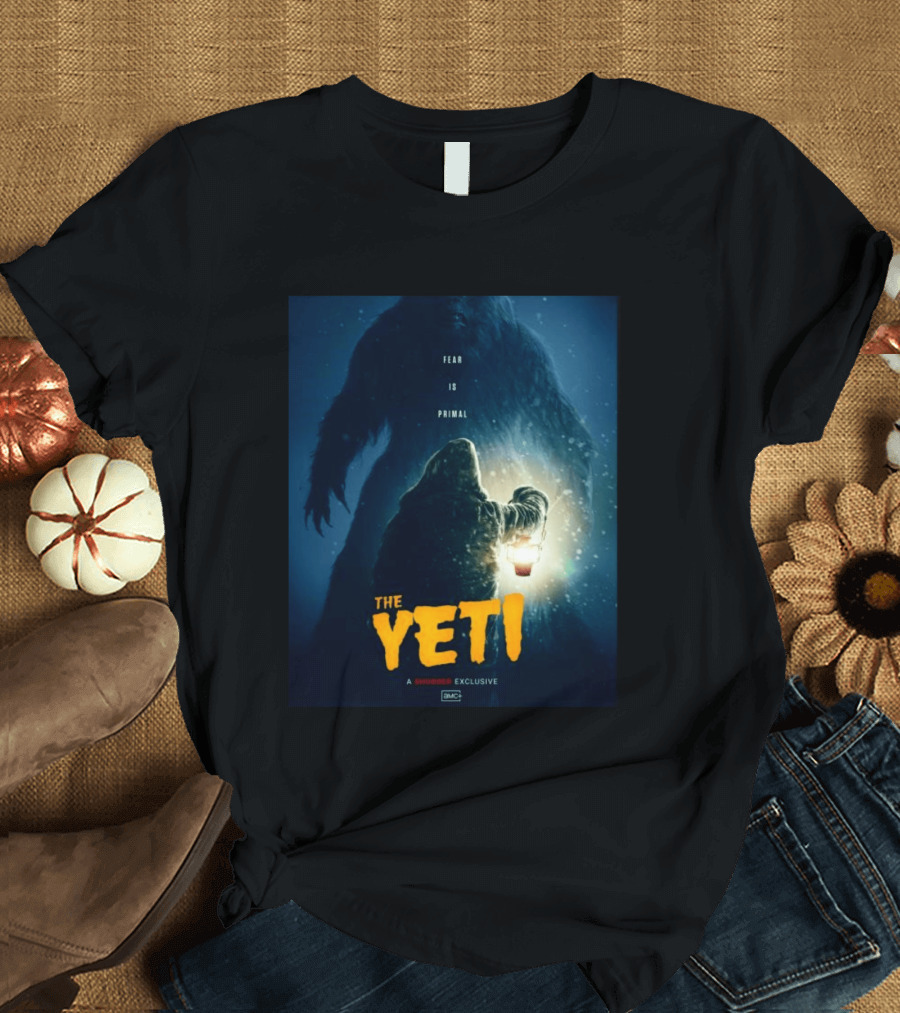 Fear Is Primal The Yeti A Shudder Exclusive AMC Lantern Shadowy Figure T-Shirt