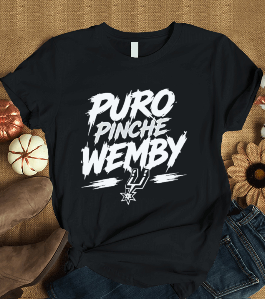 Puro Pinche Wemby San Antonio Spurs Basketball T-Shirt