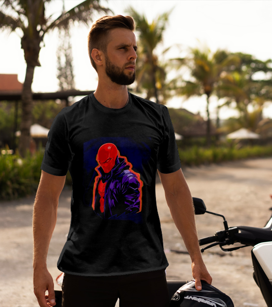 Red Hood Jason Todd DC Comics Vigilante Masked Hero T-Shirt