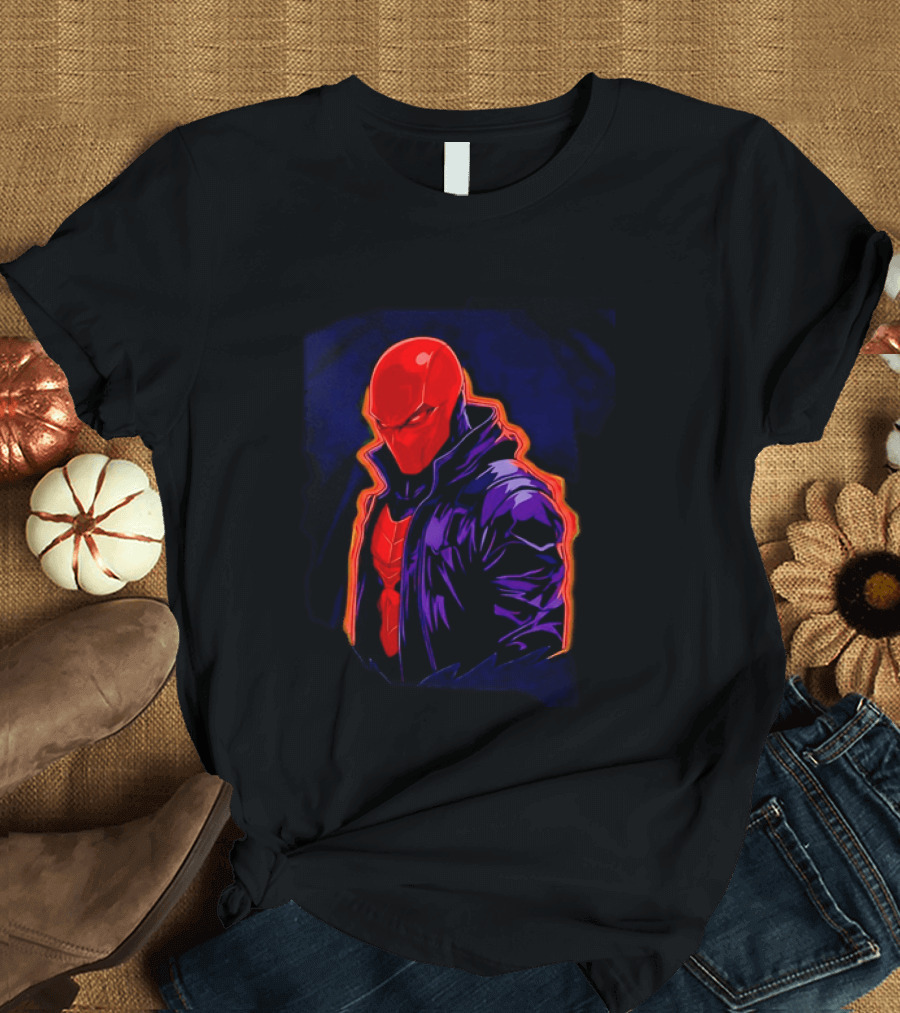 Red Hood Jason Todd DC Comics Vigilante Masked Hero T-Shirt