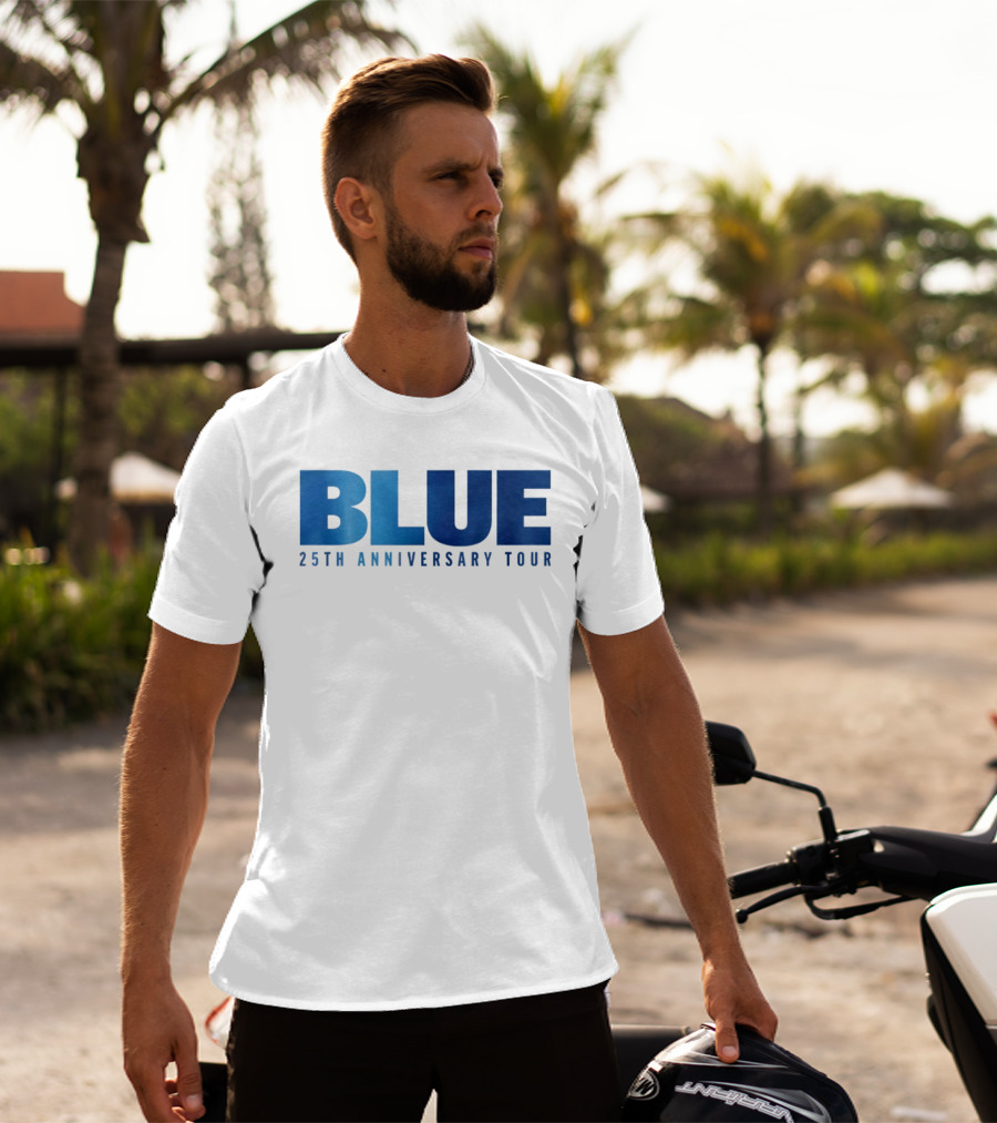 Blue 25th Anniversary Tour Music Concert Celebration T-Shirt