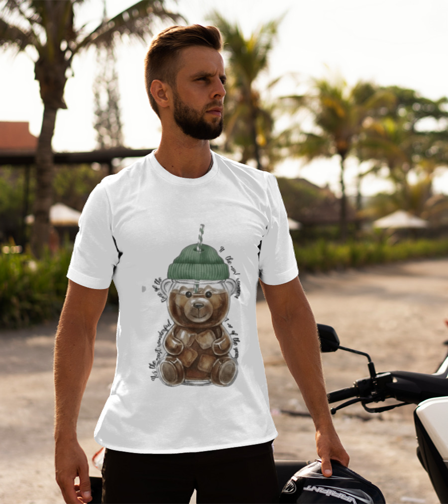Starbucks Bear Cold Coffee Christmas 2023 Edition T-Shirt