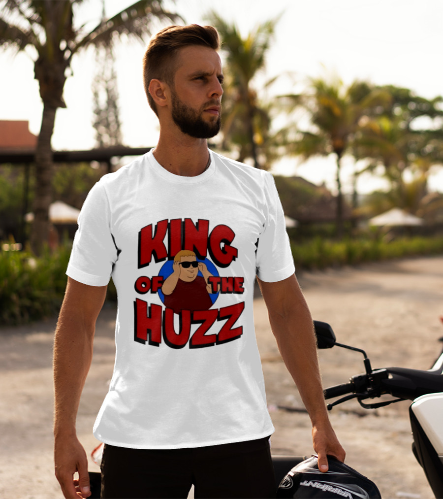 King Of The Huzz Iconic Retro Humor Vibe T-Shirt