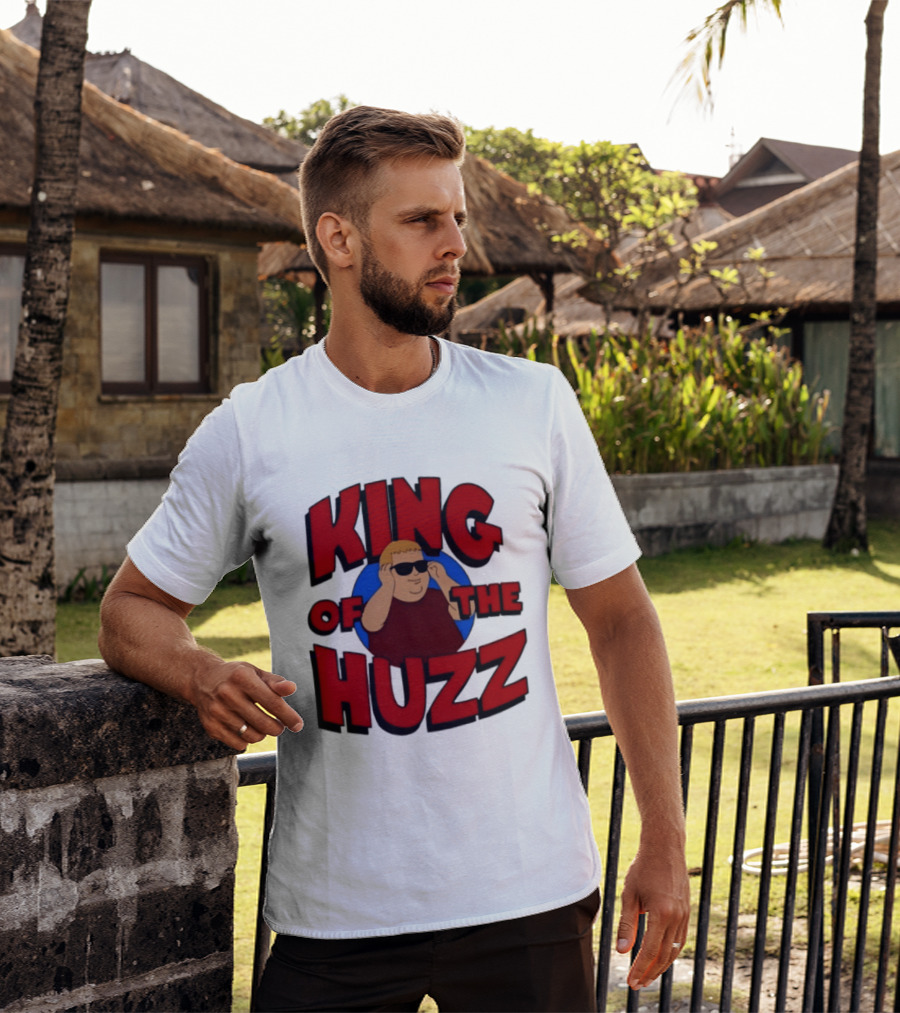 King Of The Huzz Iconic Retro Humor Vibe T-Shirt