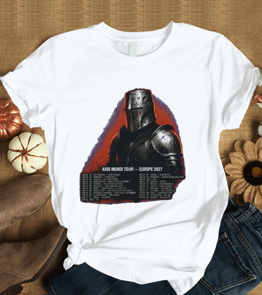 Imminence August Burns Red Axis Mundi Tour 2027 Europe Knights T-Shirt