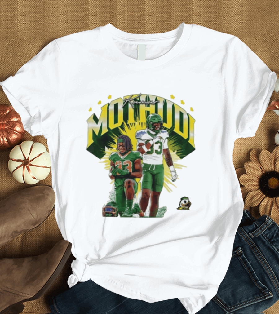 Kamar Mothudi Oregon Ducks Linebacker 33 Football Player T-Shirt