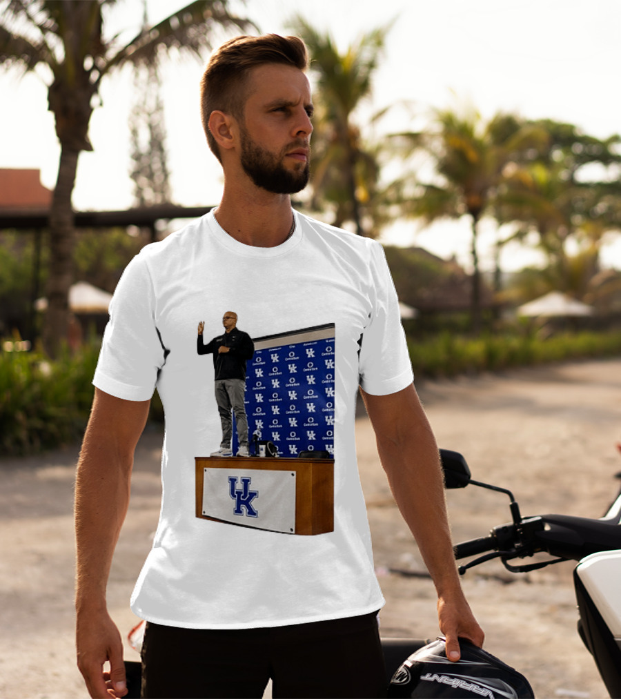 Mark Pope UK Wildcats Kentucky Basketball Coach Press Conference T-Shirt