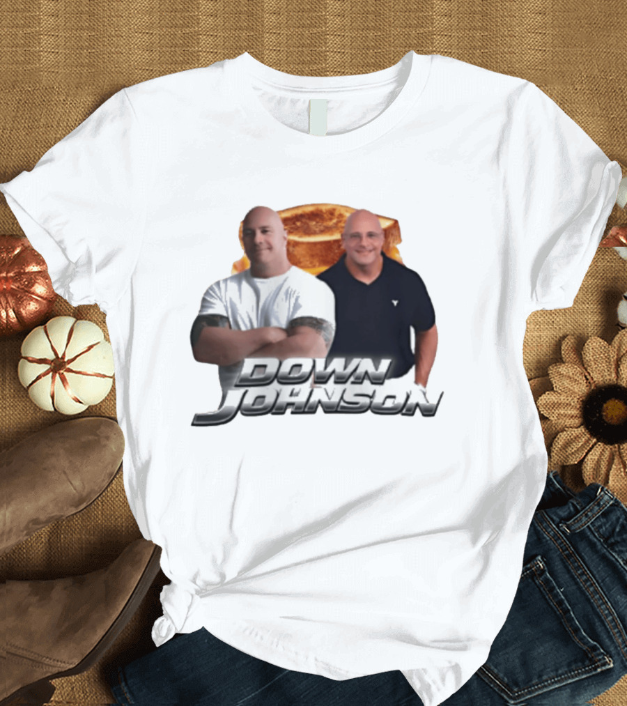 Dwayne Johnson Down Johnson Sandwich Image With Two Bald Men T-Shirt