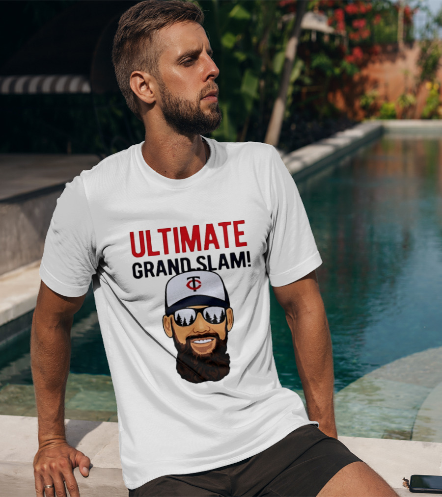 Minnesota Twins Ultimate Grand Slam MLB Bearded Player With Sunglasses T-Shirt