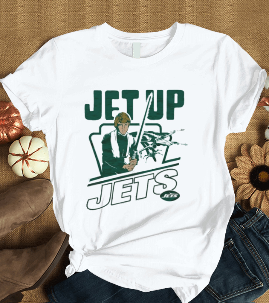 Jet Up Star Wars Luke New York Jets Collaboration T-Shirt
