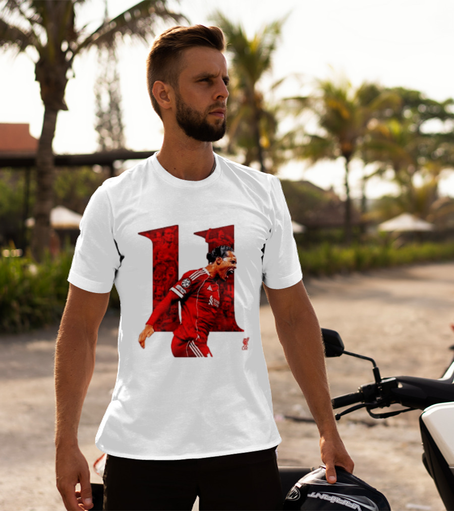Virgil Van Dijk Liverpool Fifpro World 11 Champions League Star T-Shirt