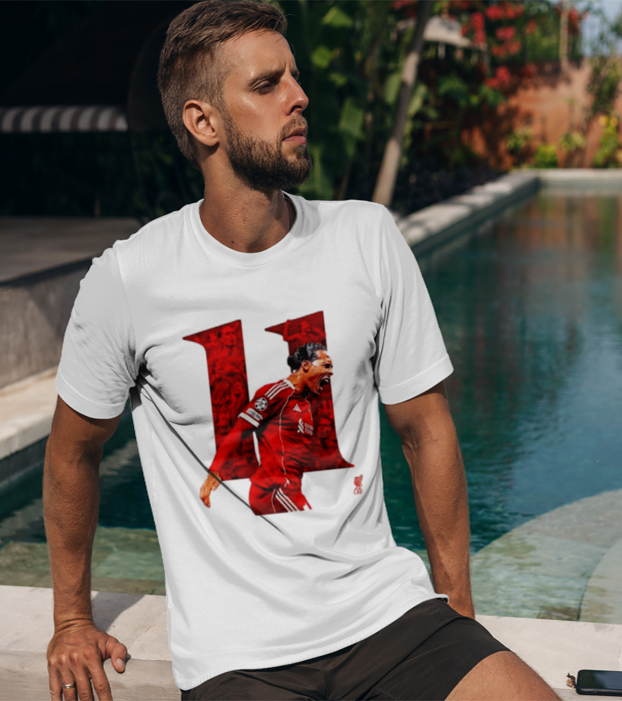 Virgil Van Dijk Liverpool Fifpro World 11 Champions League Star T-Shirt