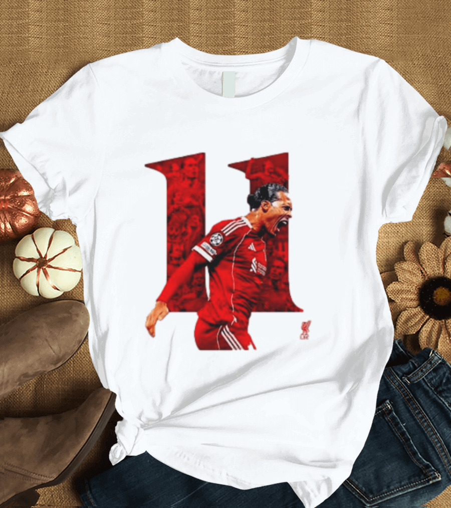 Virgil Van Dijk Liverpool Fifpro World 11 Champions League Star T-Shirt