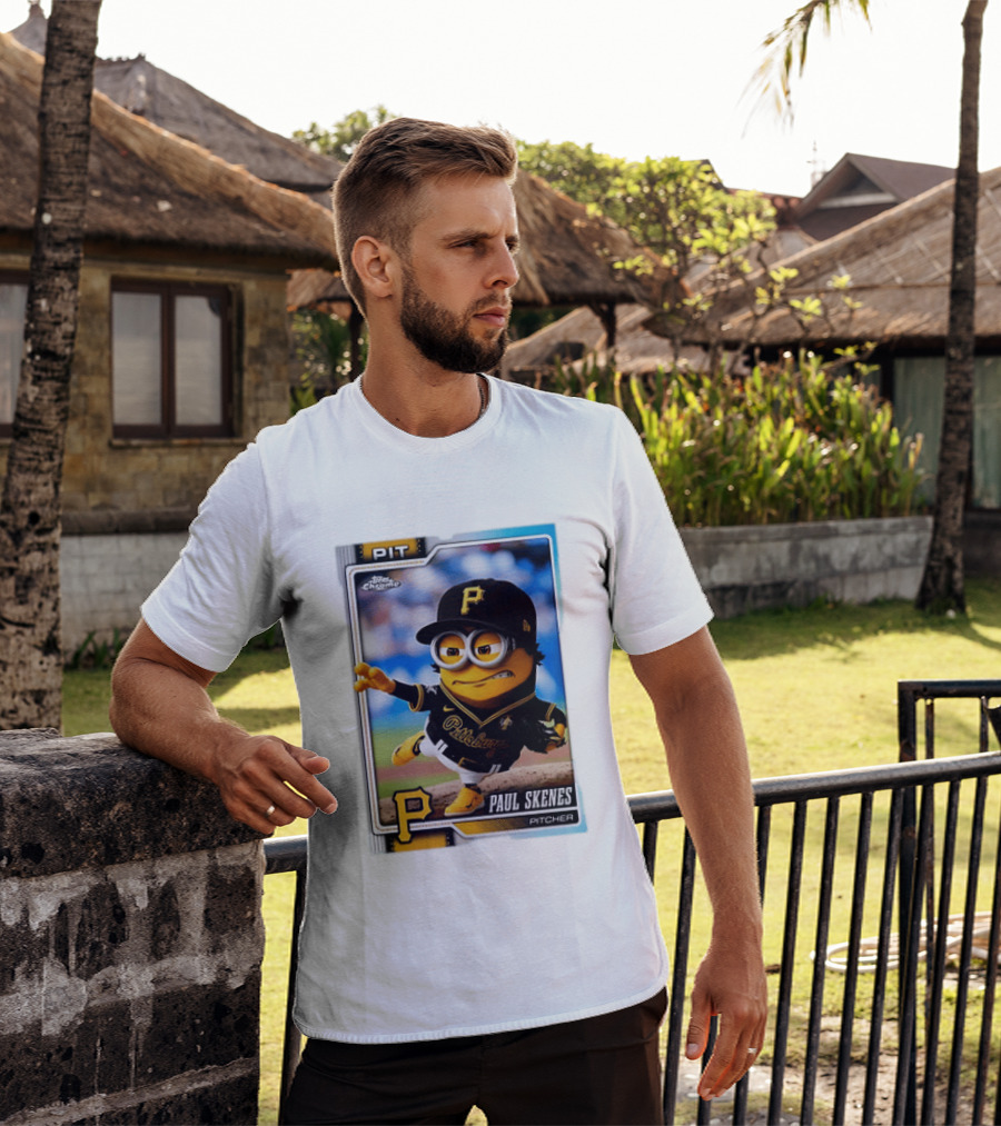 Paul Skenes Pittsburgh Pirates Minion Pitcher Topps Chrome Card PIT T-Shirt