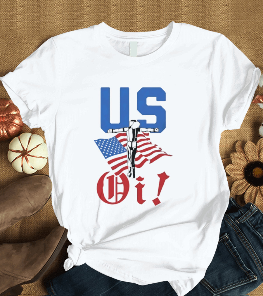 US Oi American Flag Punk Rock Skinhead Culture T-Shirt