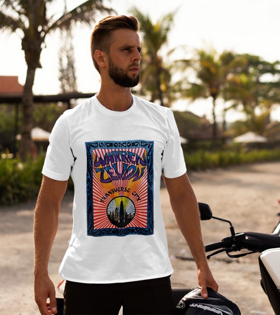 Warren Zevon Transverse City Psychedelic Rock Skyline T-Shirt