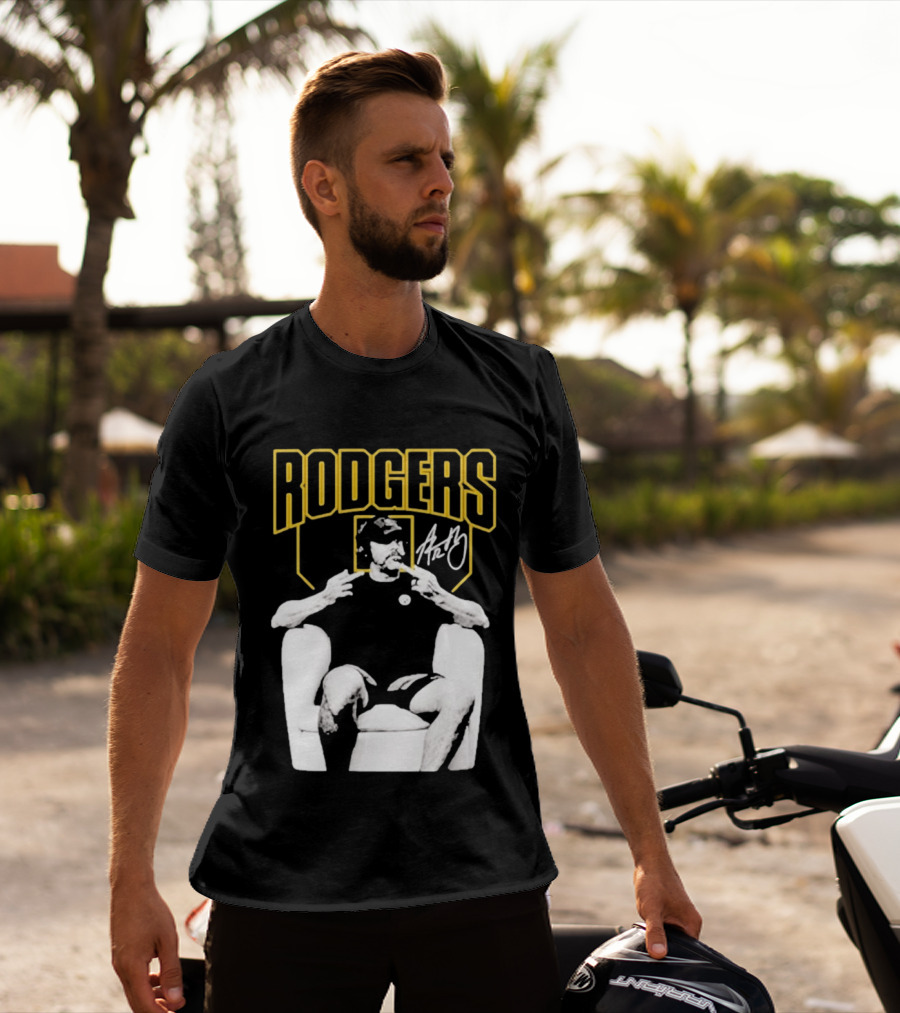 Rodgers Absolute Coward Double Middle Finger Pittsburgh Steelers T-Shirt