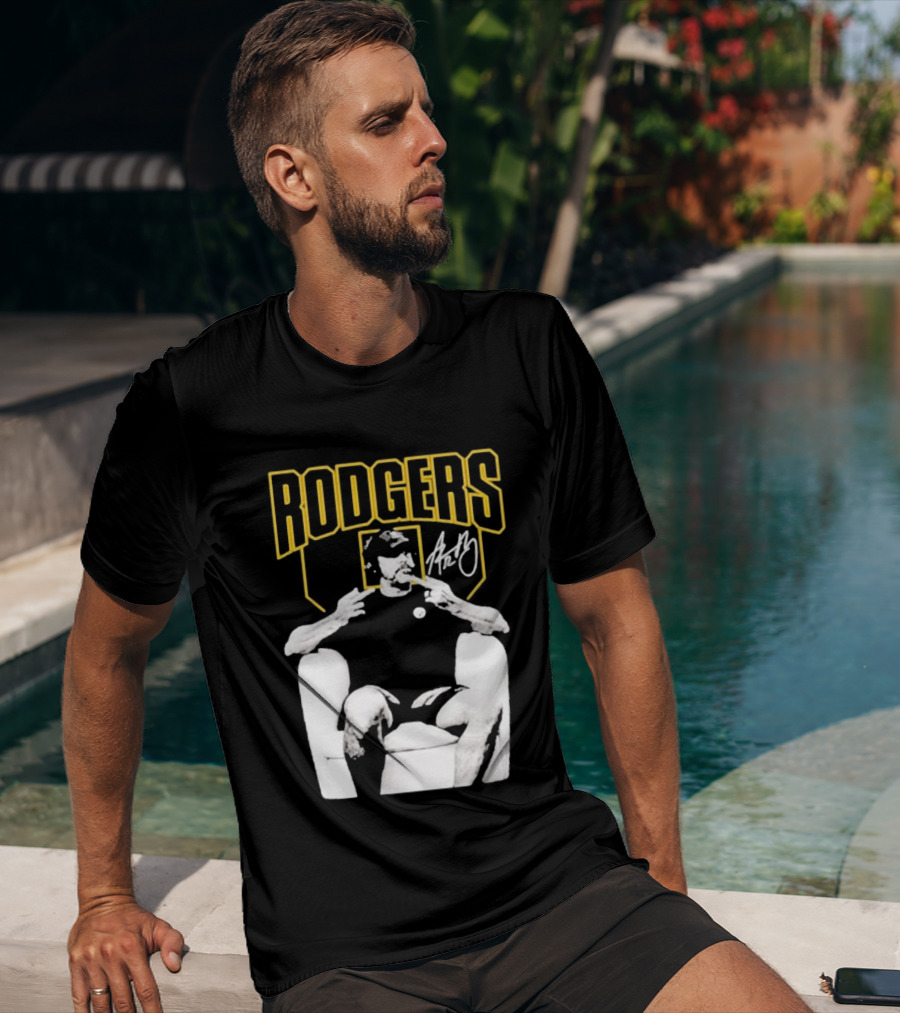 Rodgers Absolute Coward Double Middle Finger Pittsburgh Steelers T-Shirt