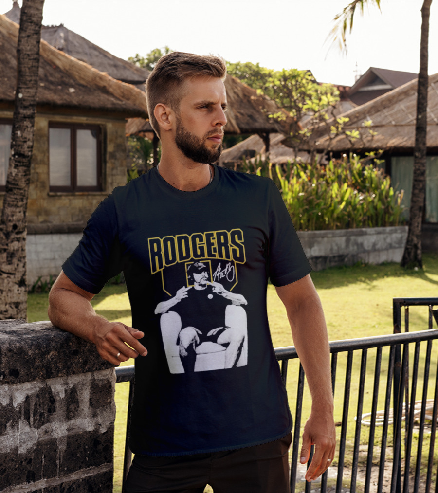 Rodgers Absolute Coward Double Middle Finger Pittsburgh Steelers T-Shirt