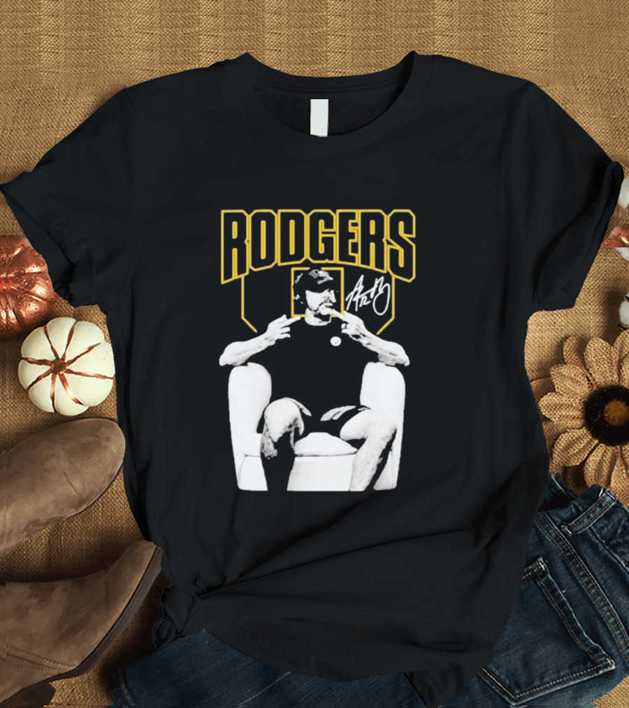 Rodgers Absolute Coward Double Middle Finger Pittsburgh Steelers T-Shirt