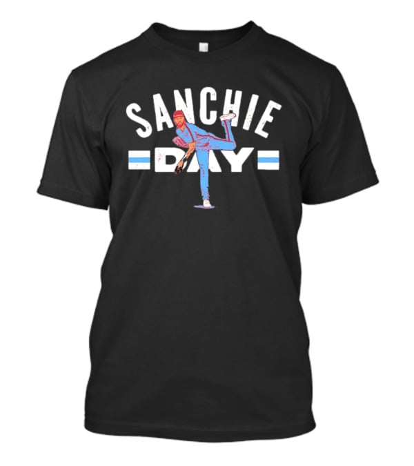 Sanchie Day Philadelphia Phillies Throwing Position T-Shirt
