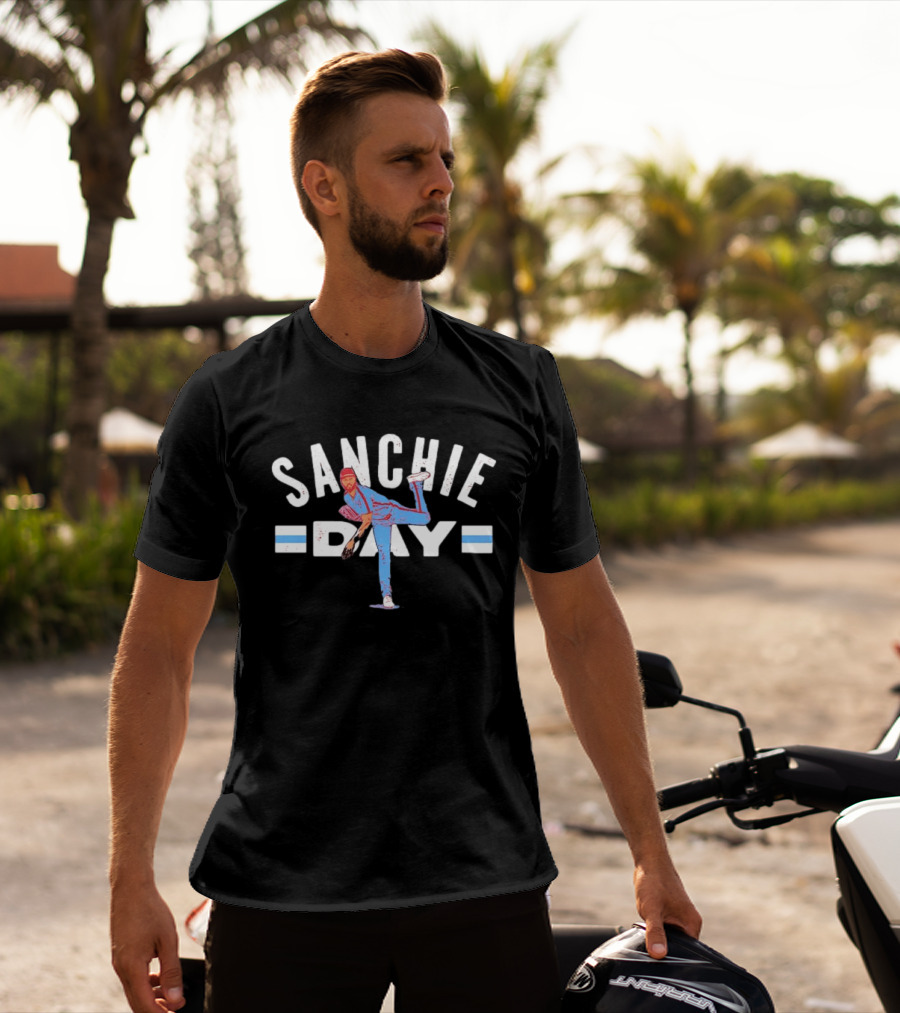 Sanchie Day Philadelphia Phillies Throwing Position T-Shirt