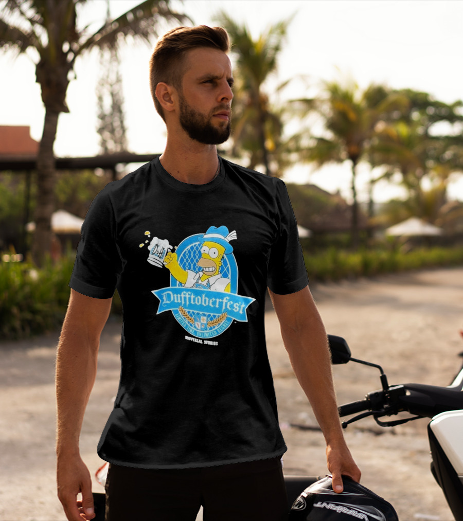 Simpsons Homer Dufftoberfest Universal Studios Unlimited Time Unlimited Regret T-Shirt