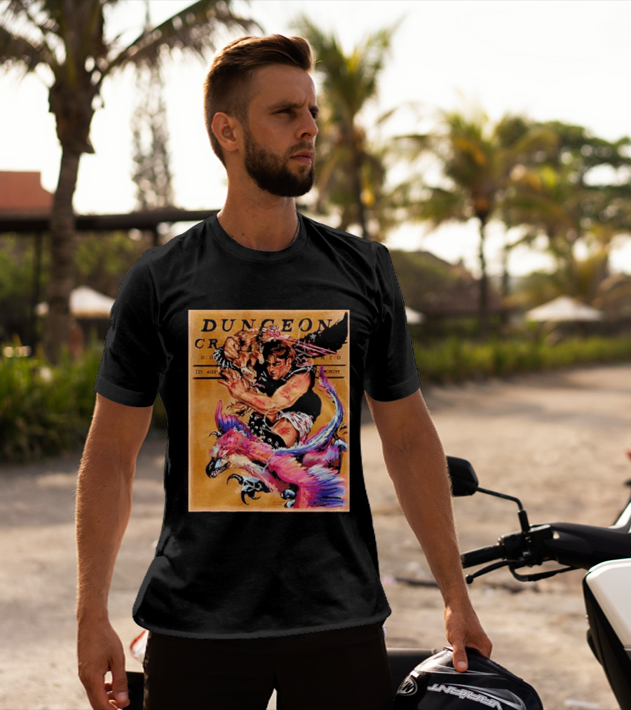 Dungeon Crawler Carl Goddamnit Donut Fantasy Adventure Art By Andrew Bowser T-Shirt