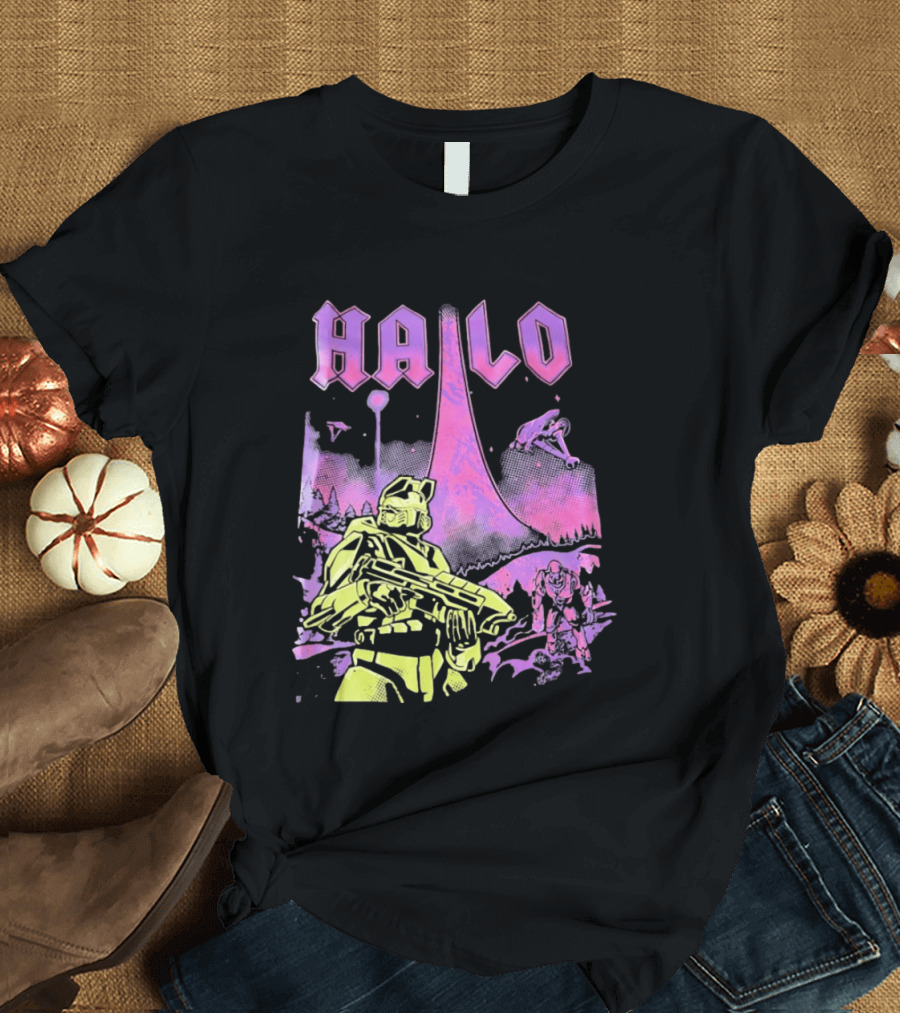 Halo Master Chief Retro Gaming Xbox T-Shirt