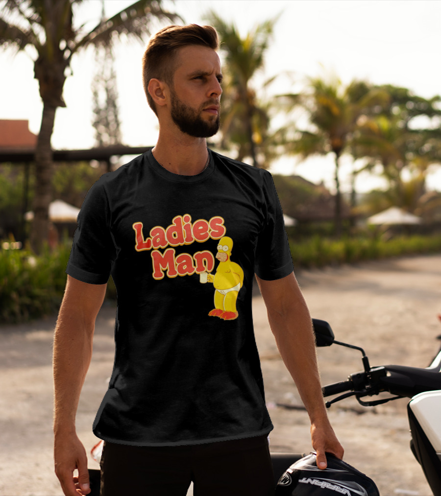 Ladies Man Homer Simpson The Simpsons Cartoon T-Shirt
