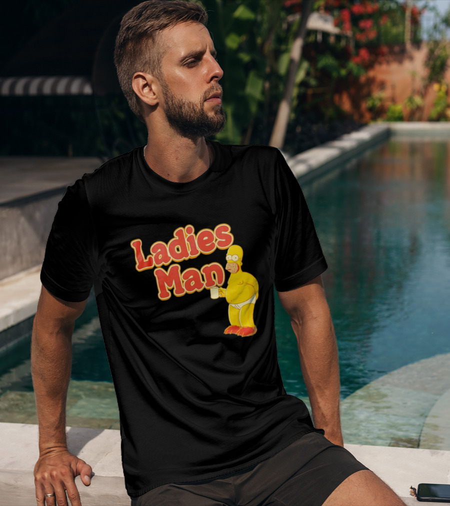 Ladies Man Homer Simpson The Simpsons Cartoon T-Shirt