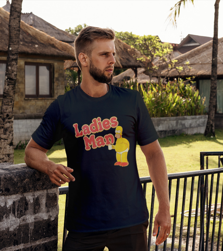 Ladies Man Homer Simpson The Simpsons Cartoon T-Shirt
