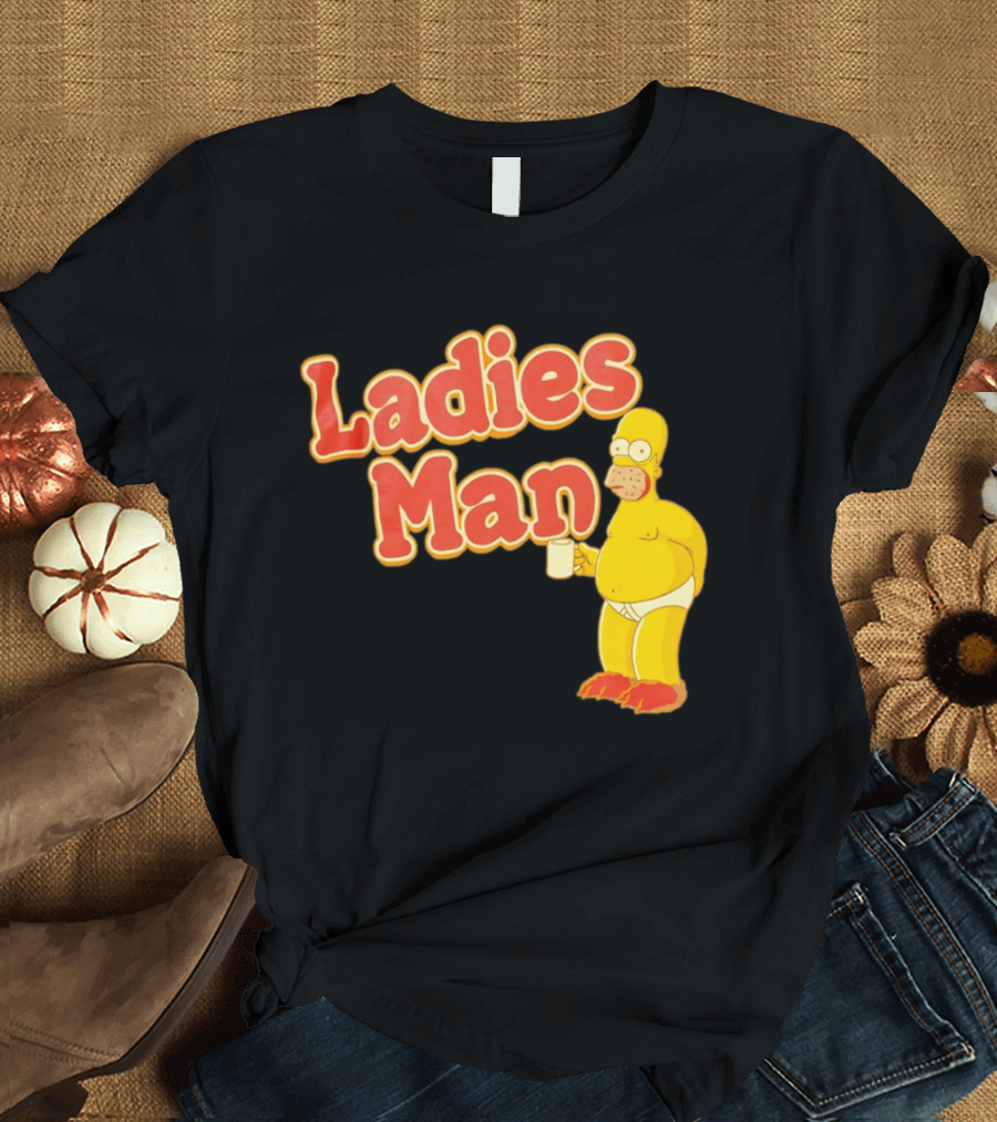 Ladies Man Homer Simpson The Simpsons Cartoon T-Shirt