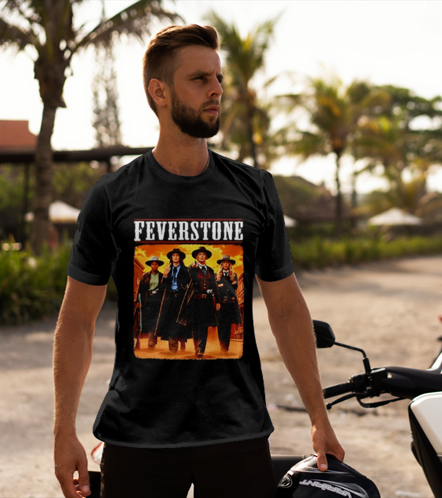 Feverstone Western Outlaws Indiana Fever WNBA Players As Gunfighter Team T-Shirt