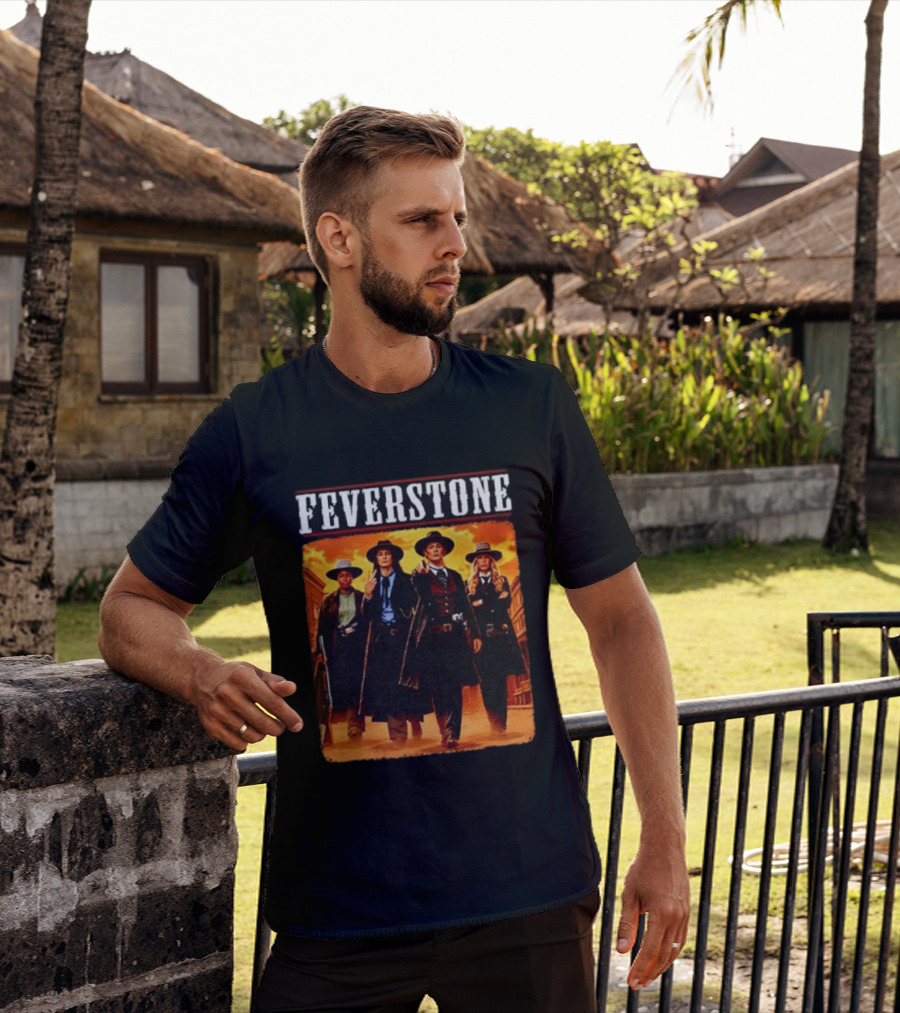 Feverstone Western Outlaws Indiana Fever WNBA Players As Gunfighter Team T-Shirt