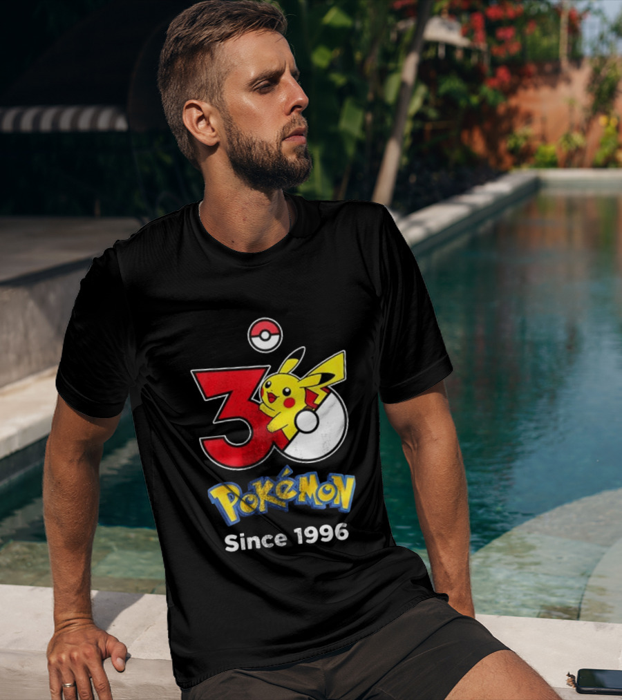 Tampa Bay Buccaneers X Pokemon 30th Anniversary Pikachu Since 1996 Celebration T-Shirt