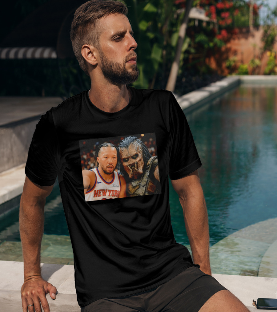 New York Knicks Jalen Brunson And Predator Basketball Encounter T-Shirt