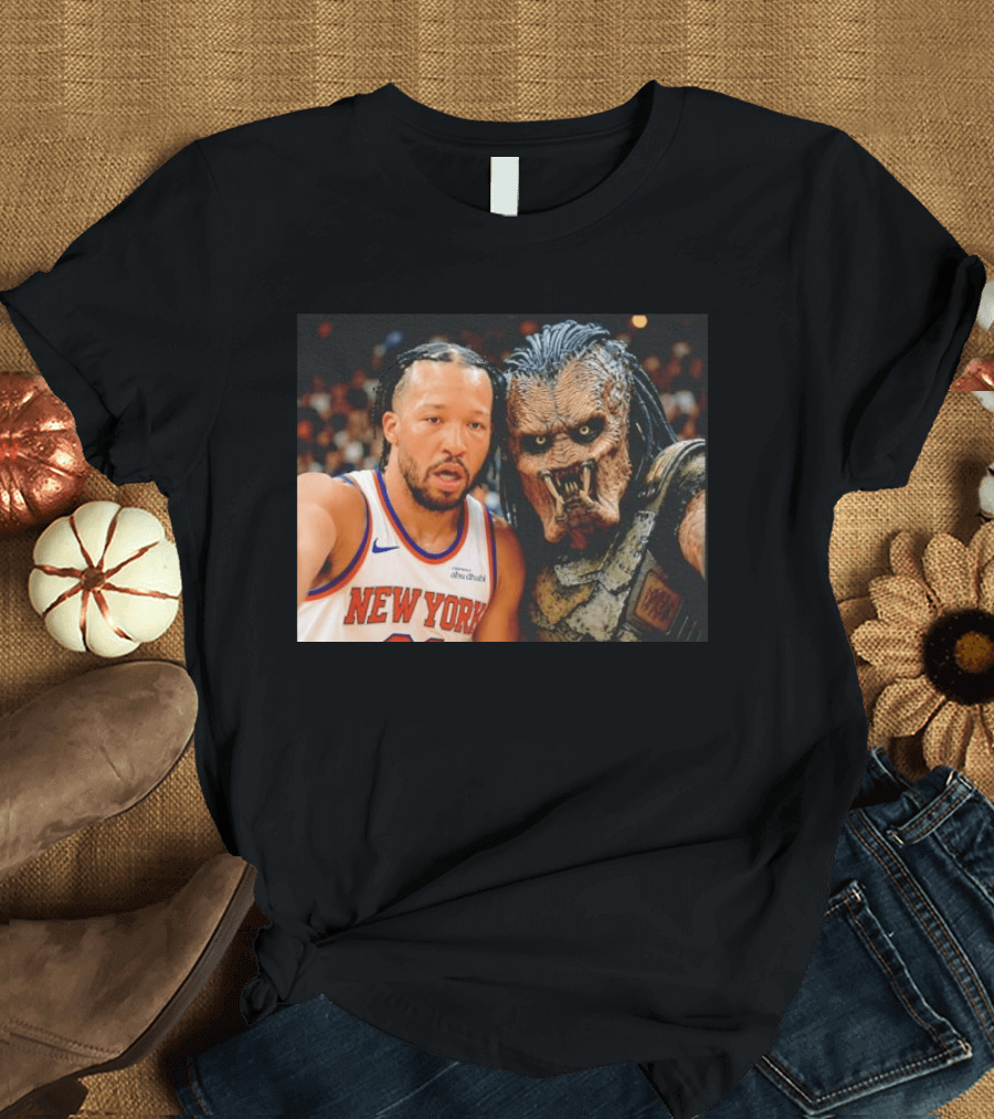 New York Knicks Jalen Brunson And Predator Basketball Encounter T-Shirt