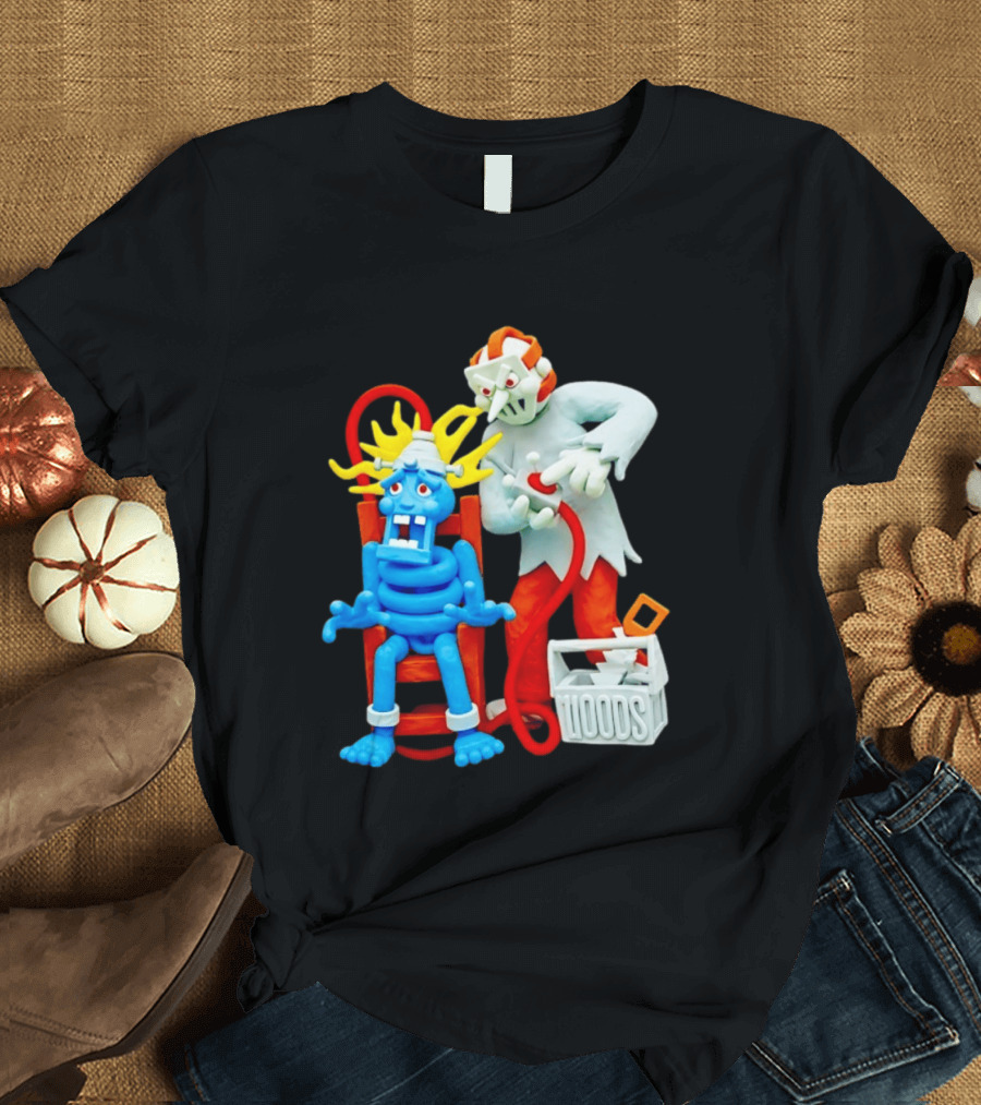 Friday The 13th Jason Voorhees Electrocution Scene Woods T-Shirt