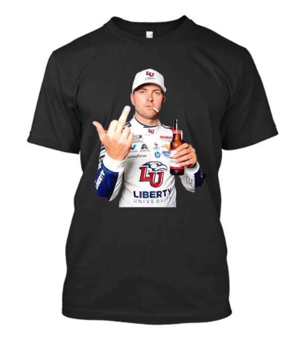 William Byron Liberty University Middle Finger Hendrick Motorsports NASCAR T-Shirt