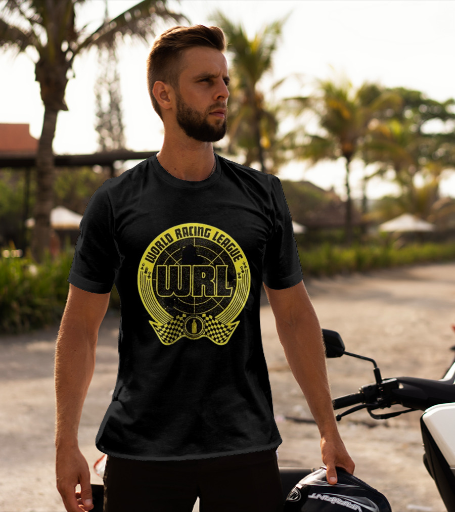 World Racing League WRL Racing Checkered T-Shirt