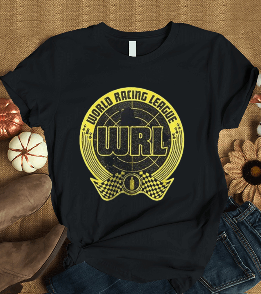 World Racing League WRL Racing Checkered T-Shirt