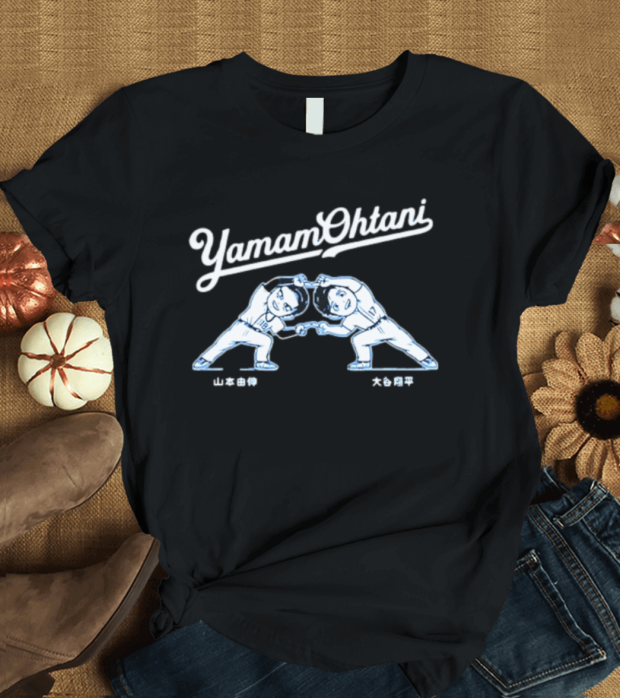 Yamamoto Ohtani Dodgers MLB YamamOhtani Fusion Dance T-Shirt