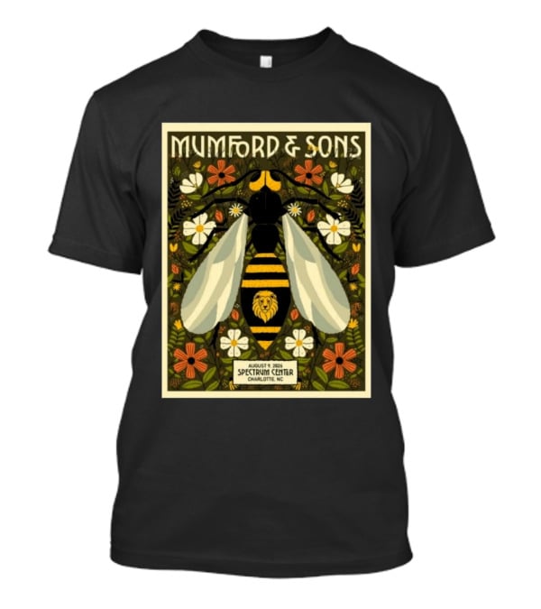 Mumford And Sons Event August 9 2026 Spectrum Center Charlotte NC T-Shirt