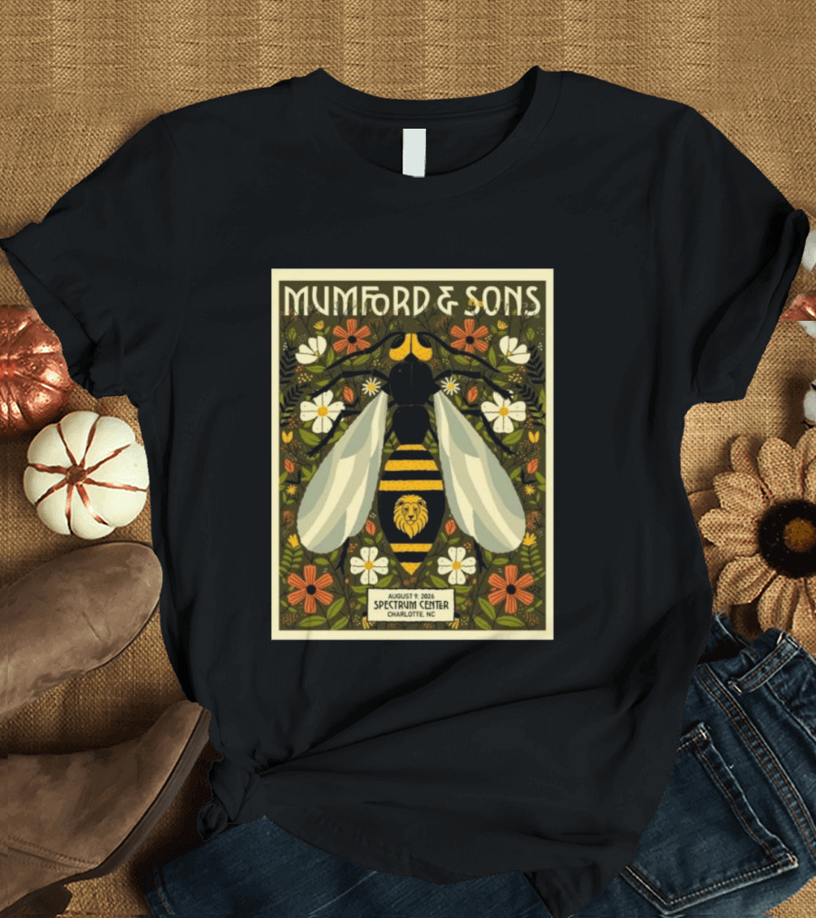 Mumford And Sons Event August 9 2026 Spectrum Center Charlotte NC T-Shirt