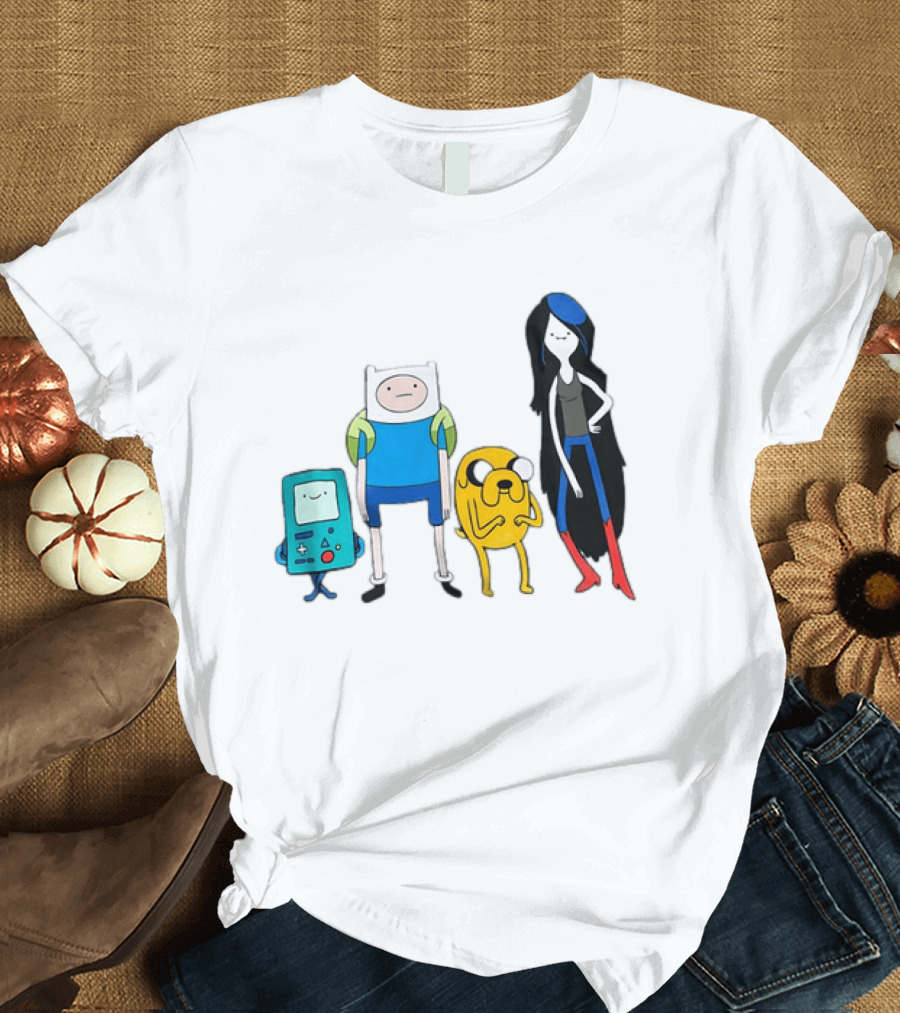 Adventure Time Finn Jake BMO Marceline Character Lineup T-Shirt
