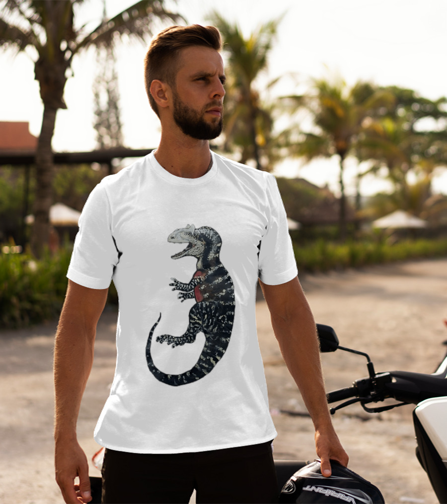 Allosaurus Dinosaur Prehistoric Paleontology Detailed Fossil T-Shirt