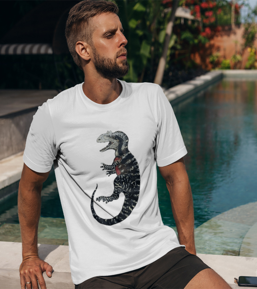 Allosaurus Dinosaur Prehistoric Paleontology Detailed Fossil T-Shirt