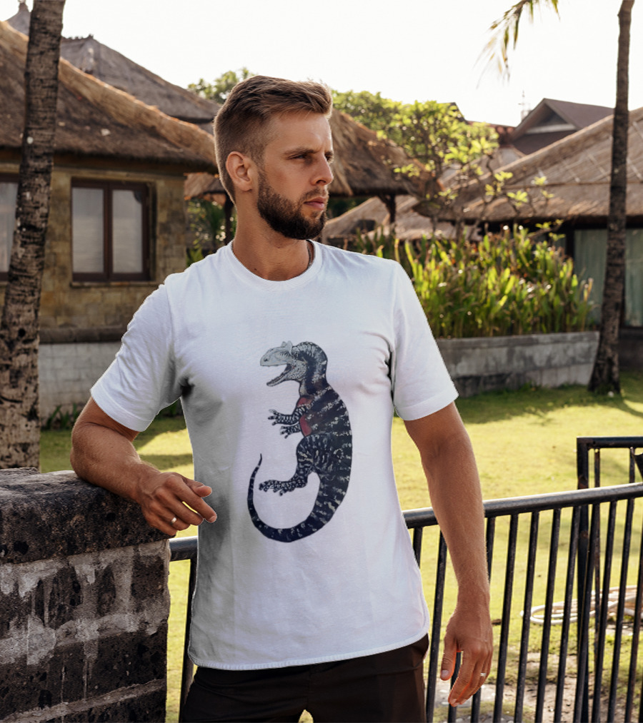 Allosaurus Dinosaur Prehistoric Paleontology Detailed Fossil T-Shirt