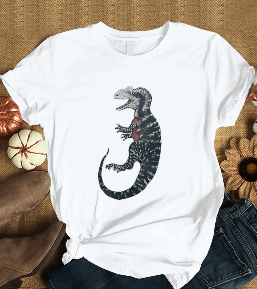 Allosaurus Dinosaur Prehistoric Paleontology Detailed Fossil T-Shirt